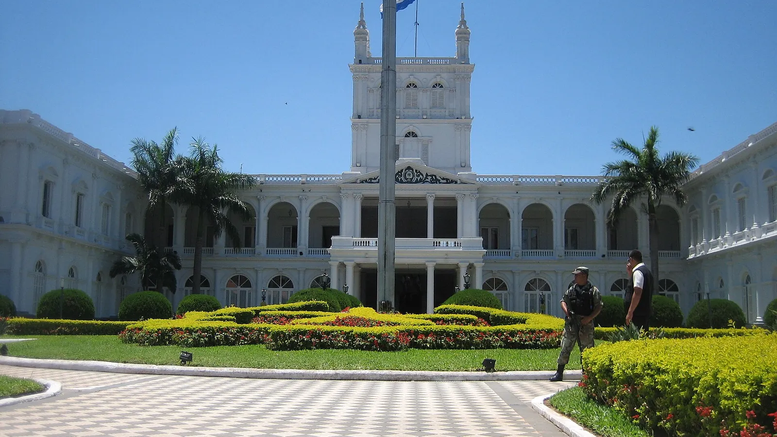 The Palacio de los López, seat of government in Asunción